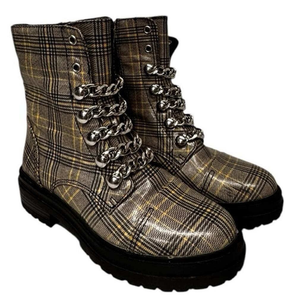 Circus by Sam Edelman Women's Gili Fashion Boot, Yellow Multi Zip Up Size 6.5